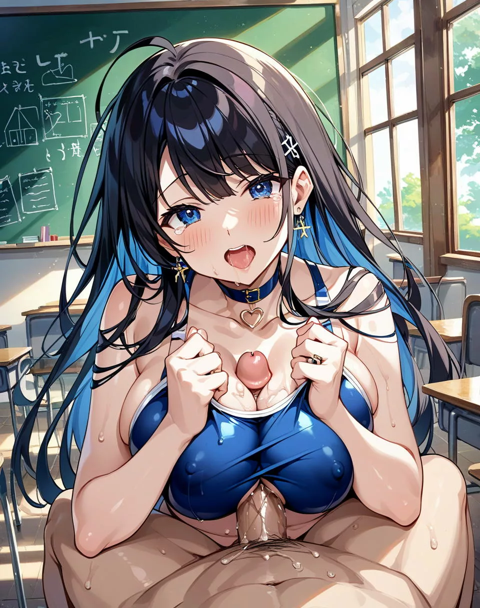 水泳部の巨乳ちゃんにパイズリしてもらう♡