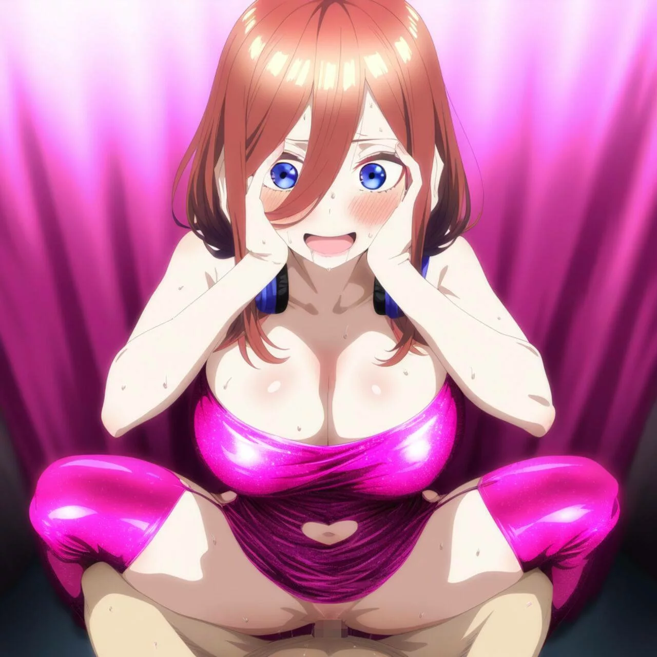 ショーパブで働く三玖の騎乗位♡