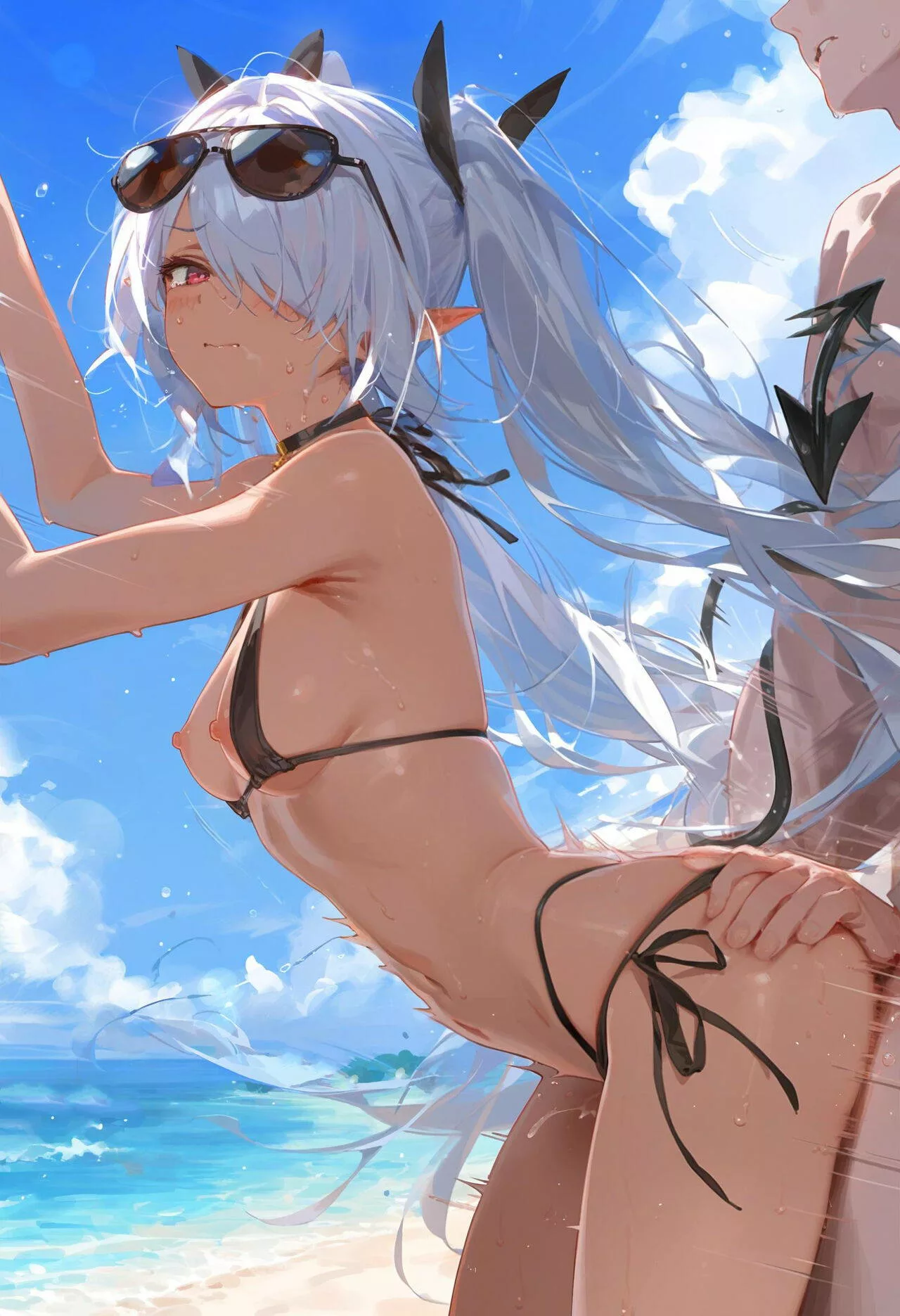 マイクロビキニイオリ立ちバック♡